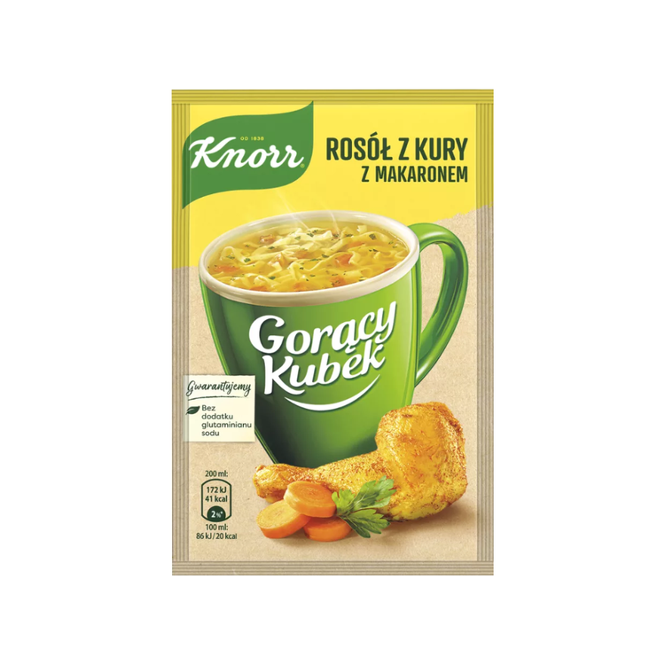 Unilever Knorr Goracy Kubek Chicken Broth Soup With Pasta 12G x 40
