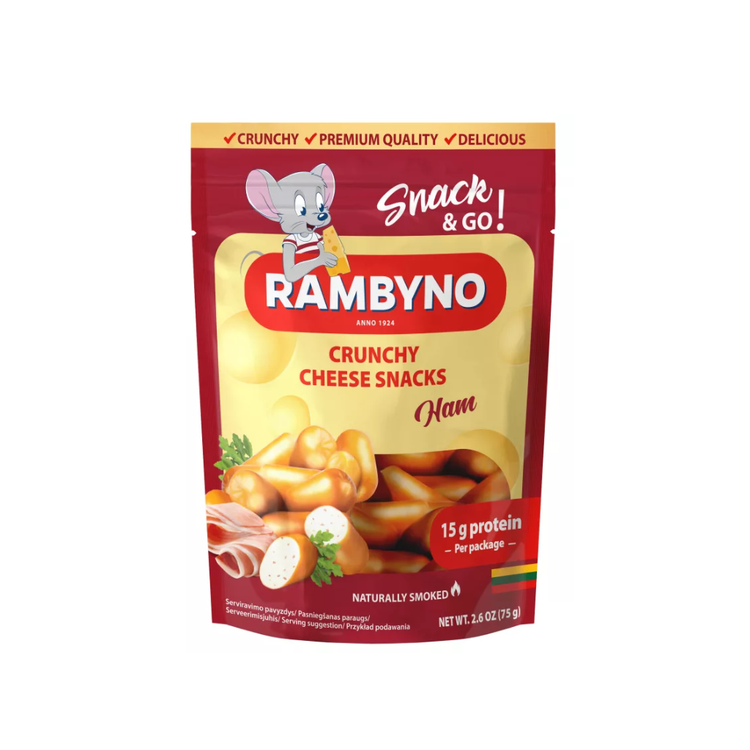 Rambyno Smoked Ham Cheese Snacks 75g x 10