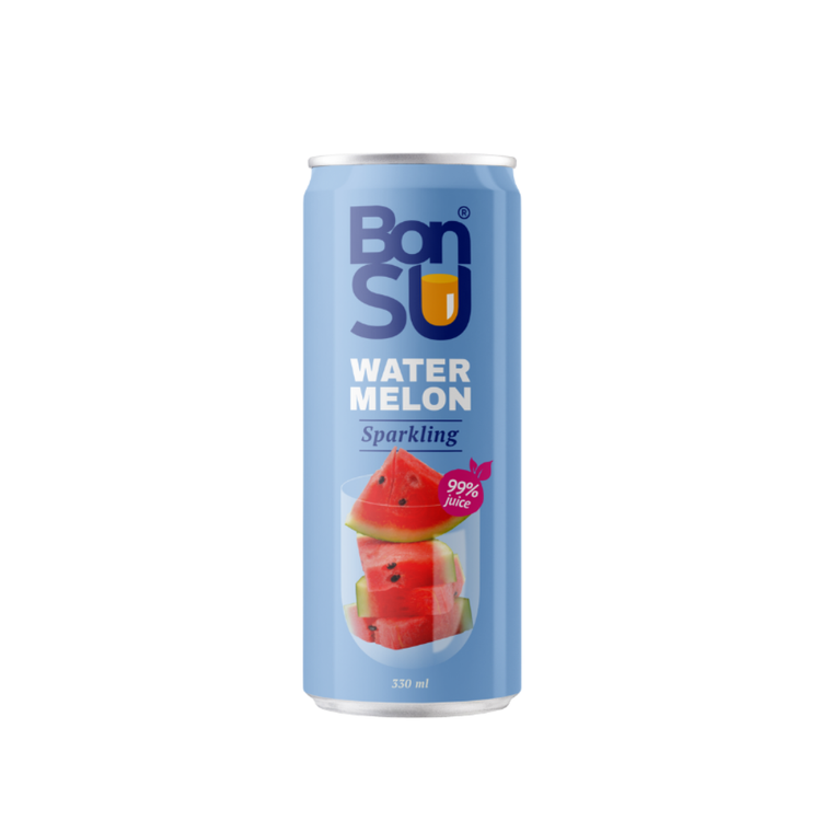 BonSu Watermelon 99 % Juice 330 ml x 24