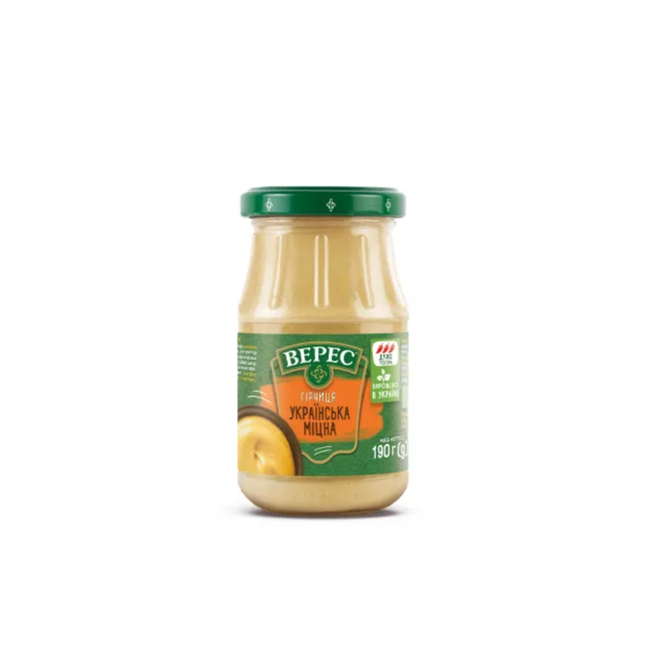 Veres Hot Mustard 190g x 20
