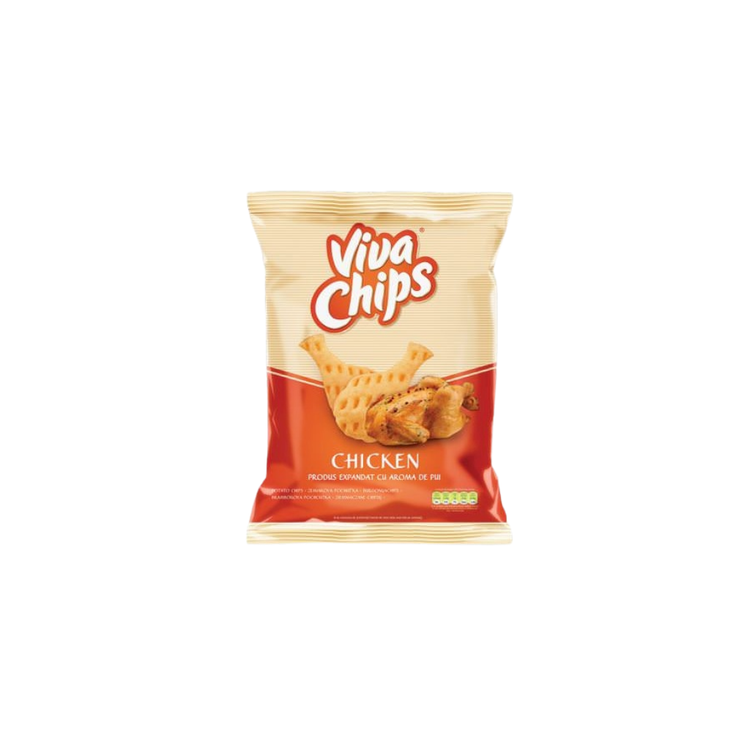 Viva Chips pui Chicken Flavored Snacks 100g X 20