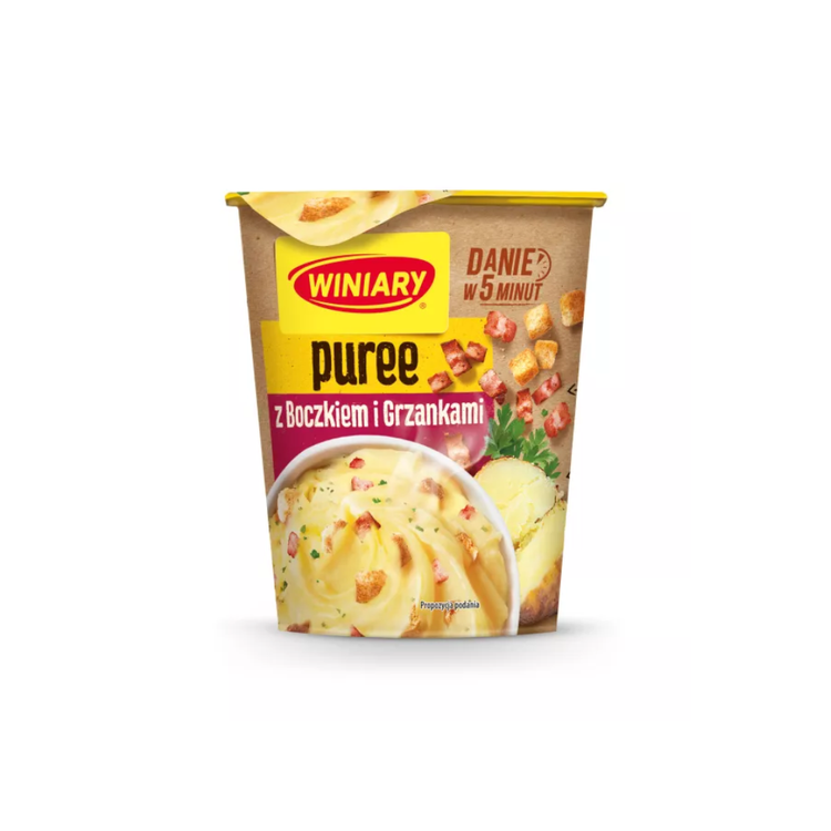Winiary Danie 5 Min Bacon And Croutons Flavoured Mashed Potatoes 53g x 8