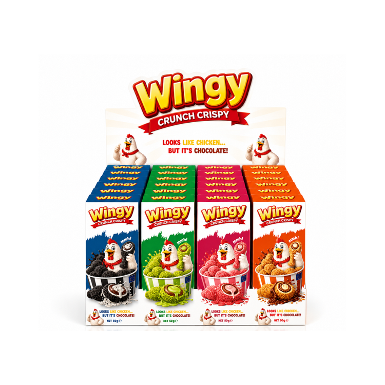 Wingy Crunch Crispy Mix Display 24 x 50g