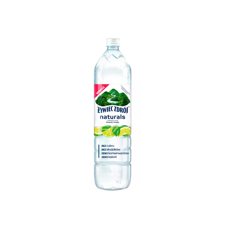 Zywiec-Zdroj Naturals Still Water Lime And Mint Flavoured 1,2l x 6