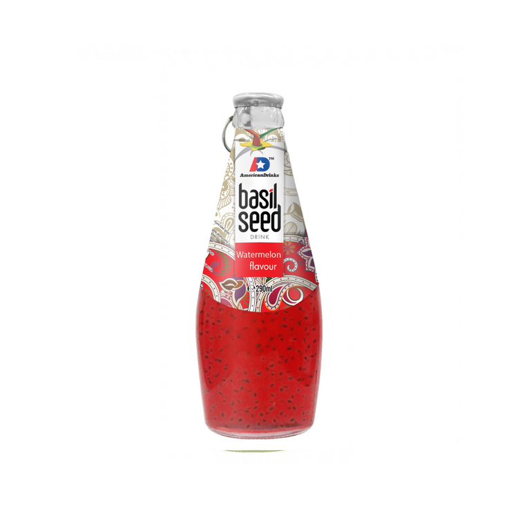 Alapino Basil Seed Drink Watermelon 24 x 290ml