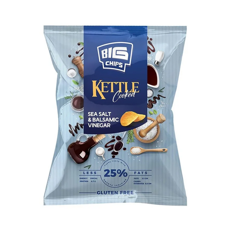 Big Chips Sea Salt & Viniger Flavor 90g x 10