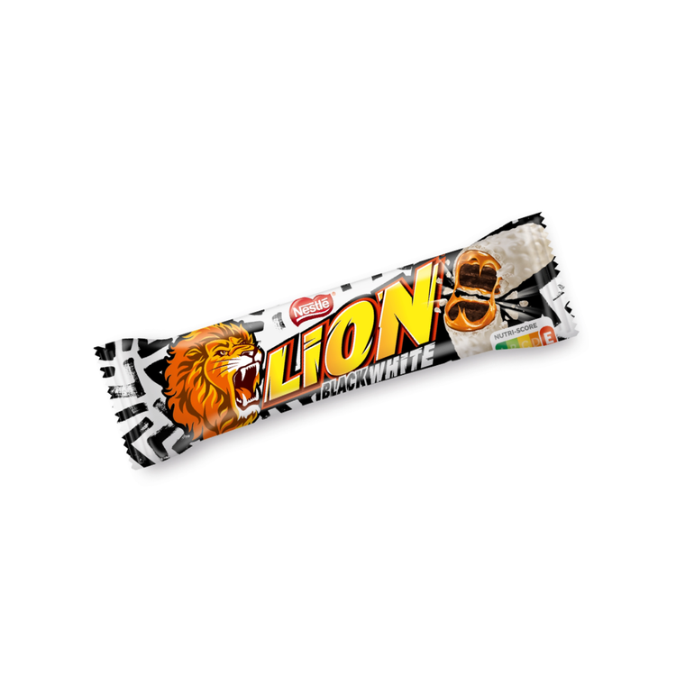 Lion Black White Bar 42g  X 24