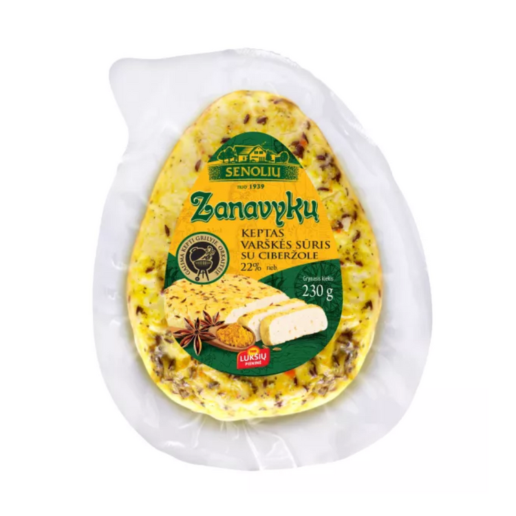 Luksiu Baked Cottage Cheese Caraway Tumeric 230g x 10