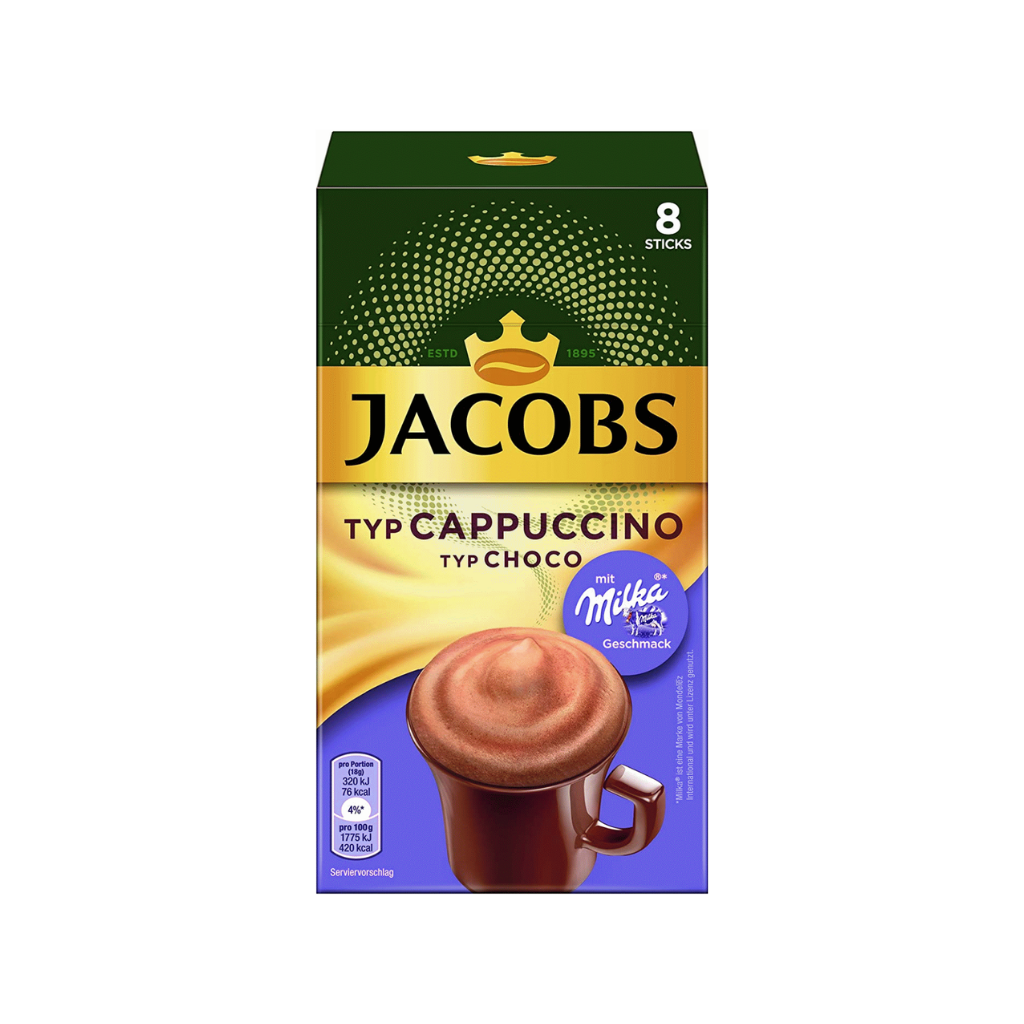 Jacobs Cappuccino Milka Specials Instant Coffee 3In1 126,4G (8 Sachets